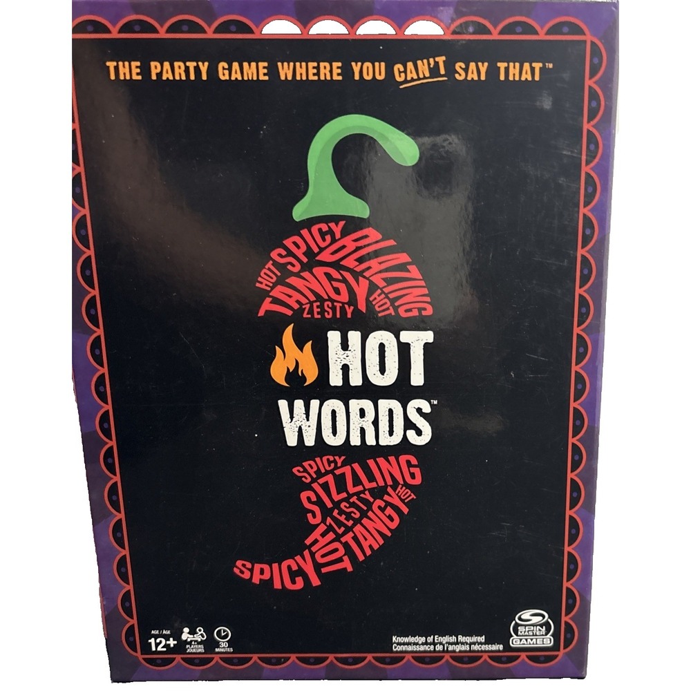 Hot Words Word Guessing Party Game Board Game for Ages 12 & up by Spin Master